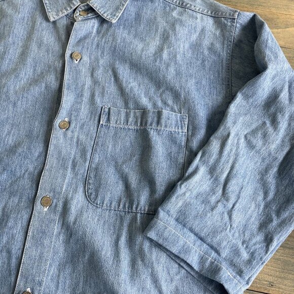 Vintage Walt Disney Too Cute Guetta Bros Embroidered Denim Womens Size L (Z7) - Picture 7 of 10